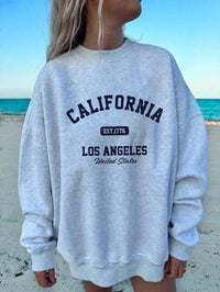 Women's Casual Simple Heart-Printed Loose-Fitting