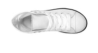 High-top Wolf Printed Canvas Shoes