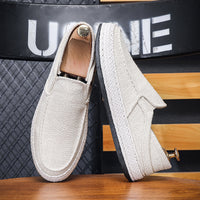 Linen Cloth Slip-on Lofter Casual Canvas Summer Stirrup Heel Men's Shoes