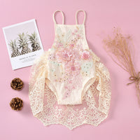 Fashion Mesh Floral Skirt Romper