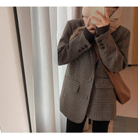 Womens Korean-style Loose Wool Coat