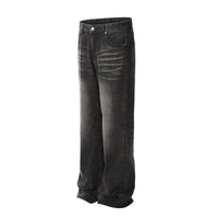 American High Street Washed Distressed Skinny Jeans Retro Straight