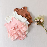 Girls' Princess Sleeveless Lace Jumpsuit