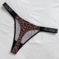 Rhinestone Lace Underwear Women's T-back