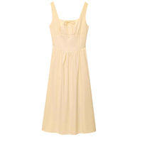 Slim-fit Bow-tied Strap Dress For Women