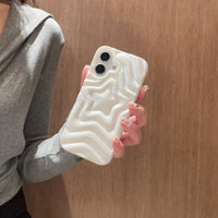 Pearlescent White Three-dimensional Stacking XINGX Phone Case