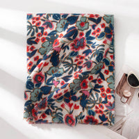 Cross-border New Arrival Printed Cashmere-like Texture Commuter's All-matching Warm Scarf Shawl