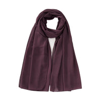 Women's Pure Color Pearl Chiffon Bubble Scarf Gauze Scarf