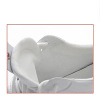 Heightening Sports Shoes For Women With Round Toe Tie Ups