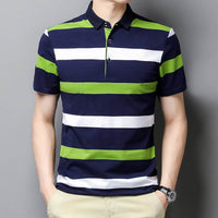 New Men's Clothing Short-sleeved Summer Top T-shirt Solid Color Casual Polo Collar Polo Shirt Casual Half-length Sleeve Versatile Clothes