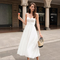 Fitted-waist Bubble Cotton Womens Skirt