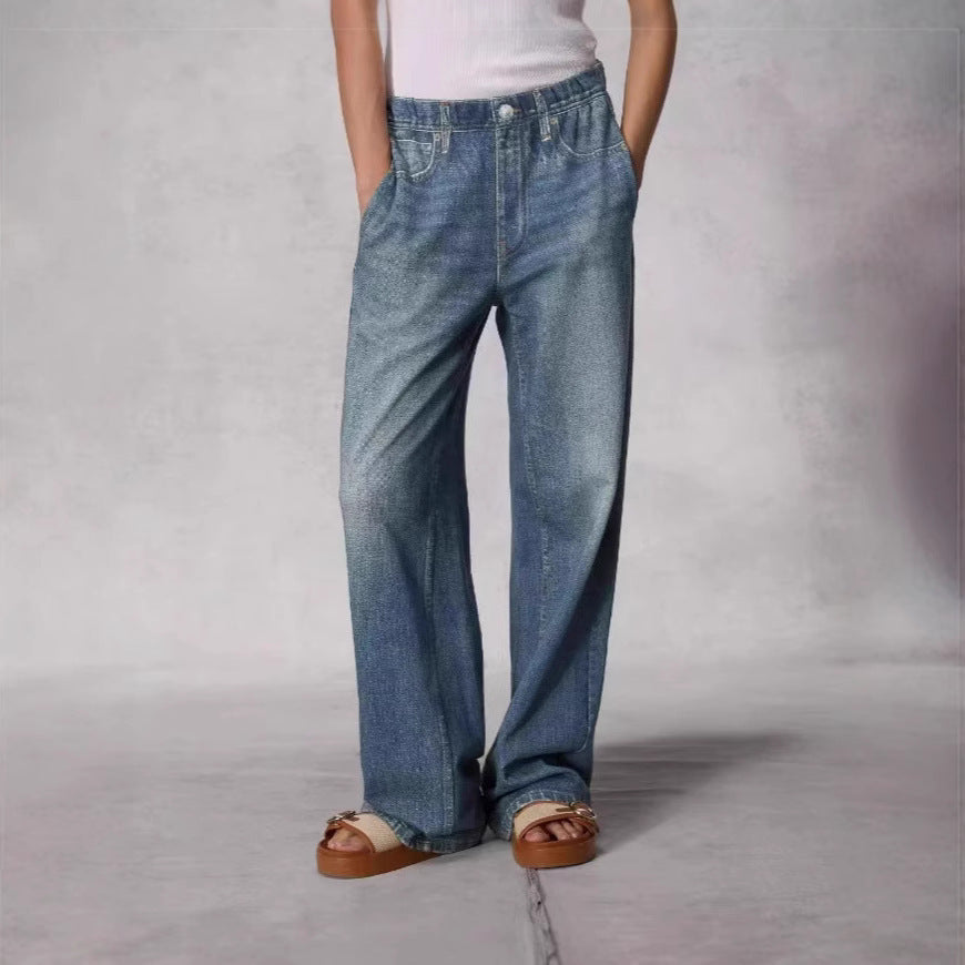 Denim Sweatpants Sports Pants Casual Loose