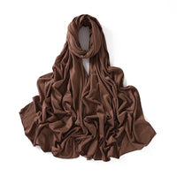56 Colors Solid Color Modal Scarf Small Size Monochrome Jersey Veil Mercerized Cotton Scarf