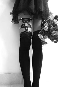Lolita Gothic Punk Leather Leg Ring Sling