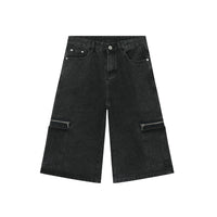 Loose Street Hip-hop Cargo Denim Shorts