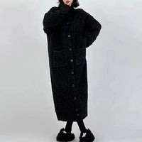 Sweater Women's Casual Knitted Cardigan Long-cut Coat