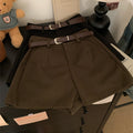 Fashionable Woolen Suit Shorts For Women