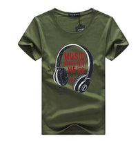 Fashion Men's Round Neck Letter Print Short Sleeve T-Shirt