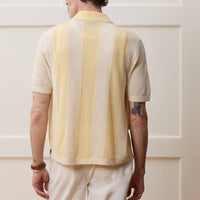 Hollow-out Short-sleeved Sweater Casual Polo Shirt