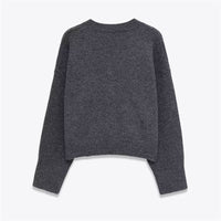 New Stylish Versatile Soft Button-front Knit Sweater