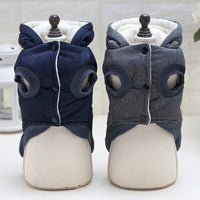 Teddy Pet Clothing Two-leg Cotton-padded Clothes