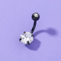 Women's Retro Zircon Belly Button Ring