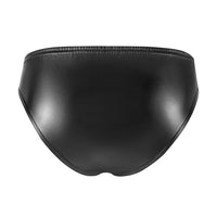 Men's Close-fitting Soft Leather Shorts