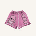 Printed Summer Loose Drawstring Fringed Fabric Shorts