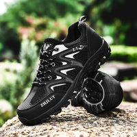 Outdoor Casual Lightweight Breathable Hiking Black Sports Shoes