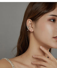 925 Silver Cute Kitten Ear Clip Single