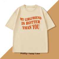 Mens T-shirt With English Letter Print