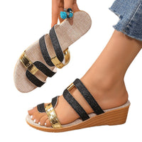 Fish-mouth Patchwork Colorblock Comfortable Outdoor Beach Sandals