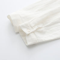 Lace Double-layer Cotton Yarn Long Sleeves Shirt For Women