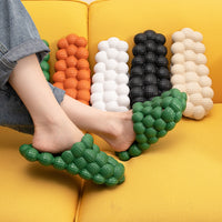 Outer Wear Creative Herringbone Baotou Thick-soled Bathroom Slippers