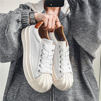 Shell Toe Men's Shoes Leather Waterproof Casual