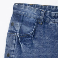 Women's High Waist Baggy Straight Trousers Jeans