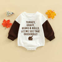 Boys Romper Leopard Patchwork Print Long Sleeve Crew Neck