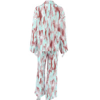 Women's Casual Printed Long-Sleeve Top And Pants Set