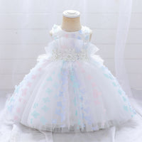 Children's Three-dimensional Flower Puffy Dress