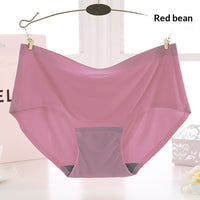 Women's Seamless Plus-Size Mid-Rise Thin Underwear