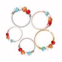 Stainless Steel String Beads Winding Nose Ring Human Body Piercing Accessories