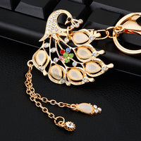 Diamond Crystal Swan Car Key Ring