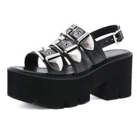 Women's Peep-toe High-heeled Sandals Simple