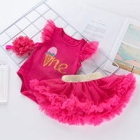 Girls Birthday Sleeveless Suit Infant