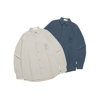 Retro Wrinkle Dry Pocket Design Shirt Loose Long Sleeve