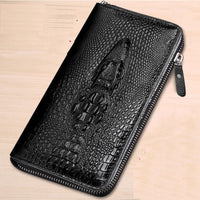 Men's Top Layer Cowhide Long Leather Clutch