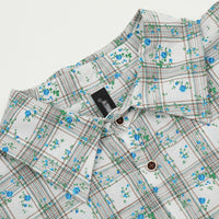 Full Printed Floral Plaid Loose Shirt For Men