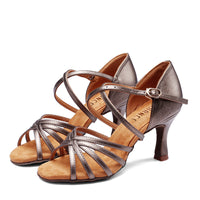 PU Cha-Cha Bullfighting Jazz Professional High-Heel Competitive Latin Shoes For Women