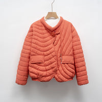 Casual Lightweight Minimalist Solid Color Round Neck Loose Jacket