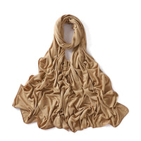 56 Colors Solid Color Modal Scarf Small Size Monochrome Jersey Veil Mercerized Cotton Scarf